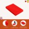 FabricLA Acrylic Felt Sheets for Crafts - Precut 9" X 12" Inches (20 cm X 30 cm) Felt Squares - Use Felt Fabric Craft Sheets for DIY, Hobby, Costume, and Decoration | Hot Orange - 4 Pieces